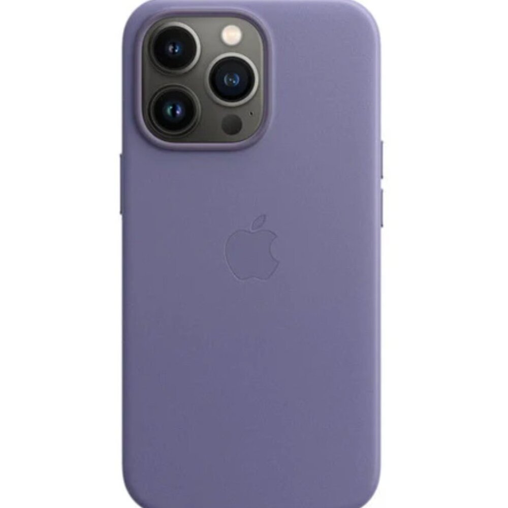 Apple iPhone 13 Pro case - Purple Leather